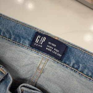 GAP Denim High Rise Wide-Leg Crop Jeans